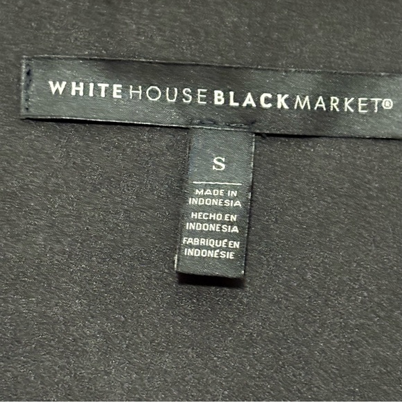 White House Black Market Burgundy and Black Floral Blouse - Picture 2 of 7